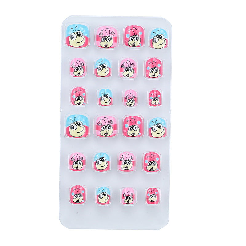 Playful Cartoon Animal Press-On Nail Set Bowlift