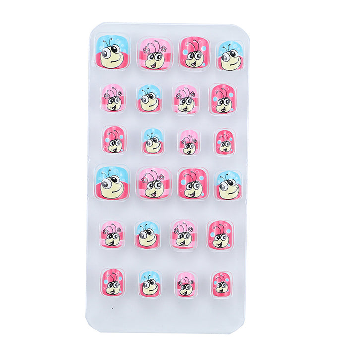 Playful Cartoon Animal Press-On Nail Set Bowlift