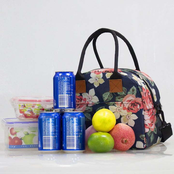Ladies cooler bag with stylish floral pattern Bowlift