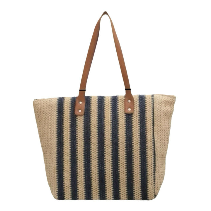 Stylish and Spacious Shopping Bag Made of Refined Straw Mix Bowlift