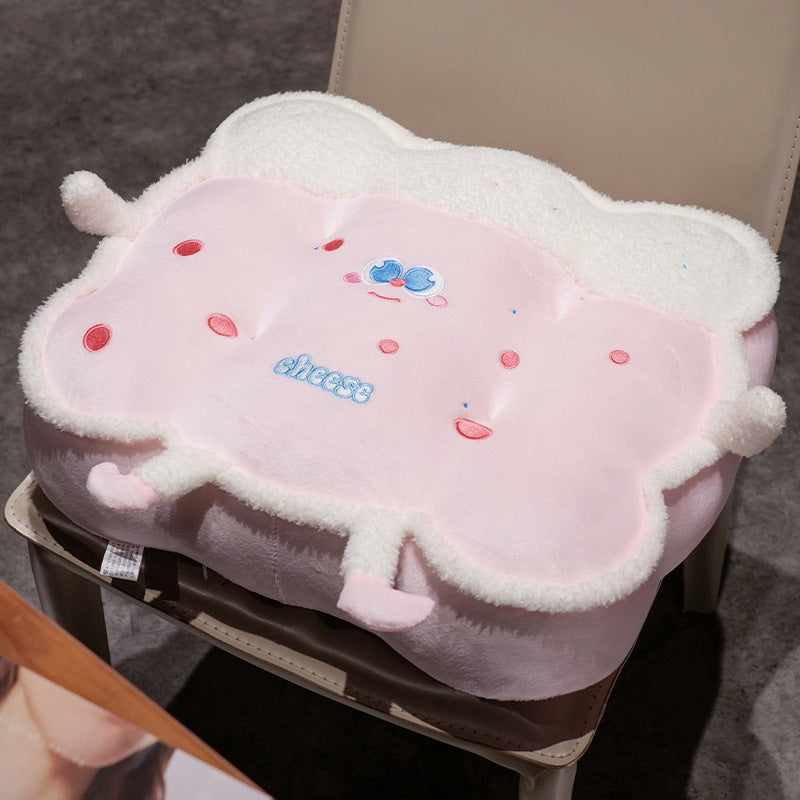 3D Plush Seat Cushion with Sandwich Design Bowlift