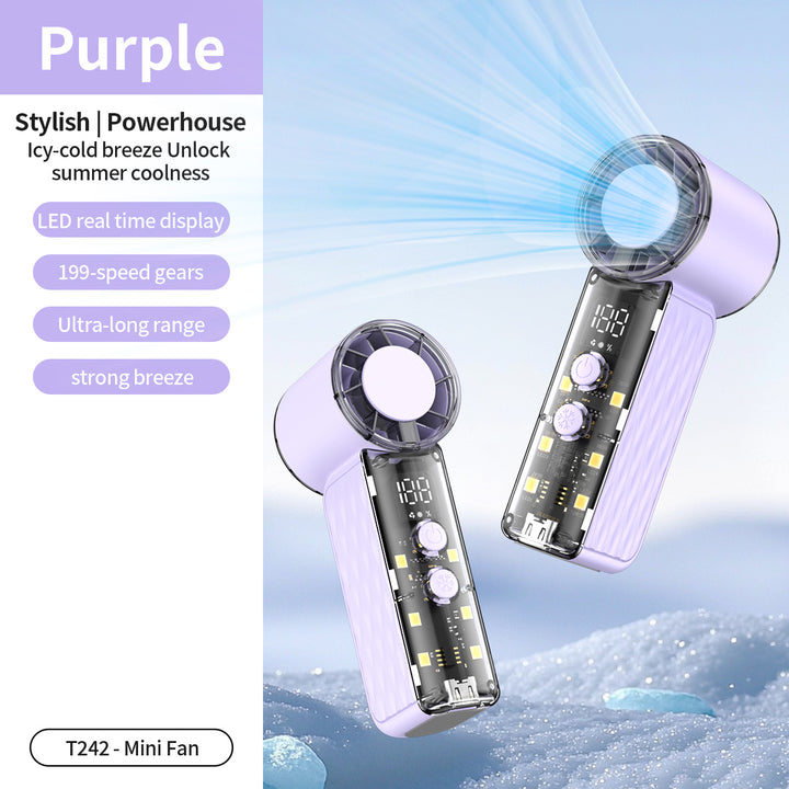 Unisex High-Performance Rechargeable Desktop Fan Bowlift