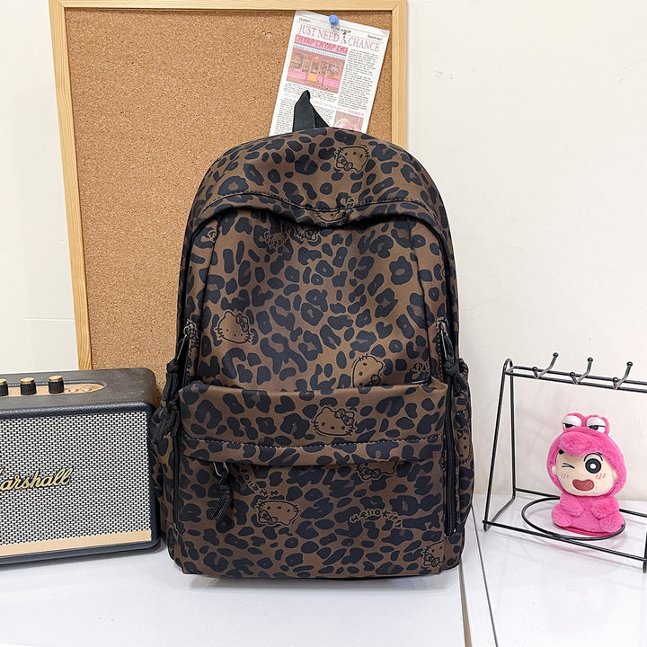 Large Capacity Animal Print Backpack Bowlift