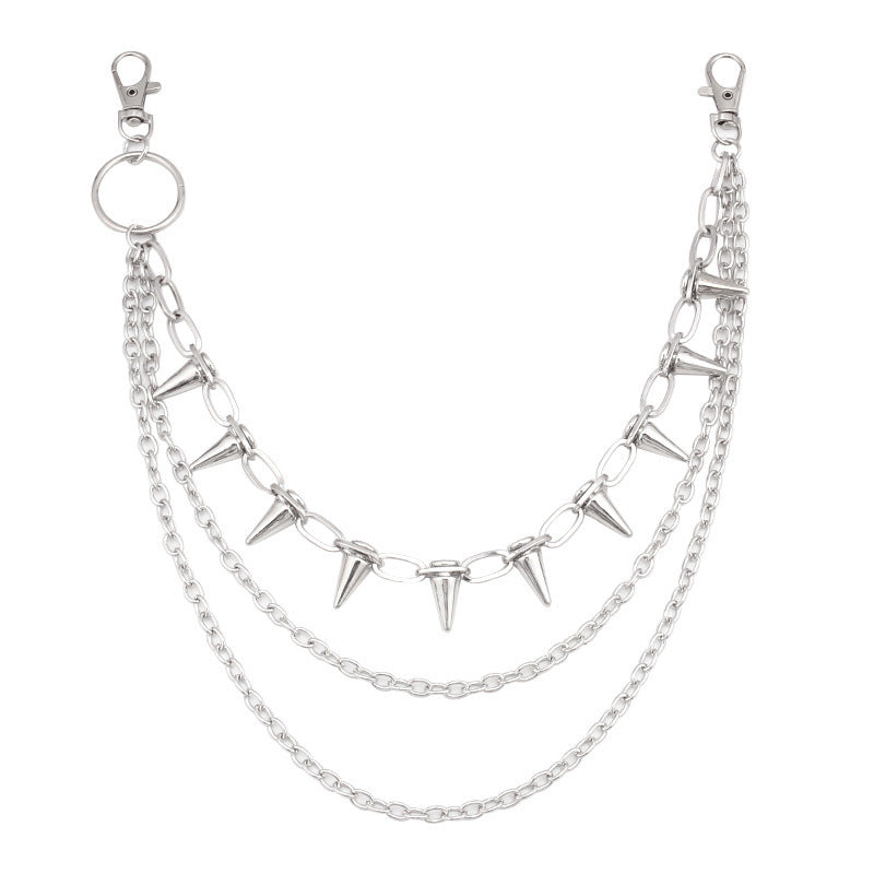 Fashionable chain belt with stud accents Bowlift