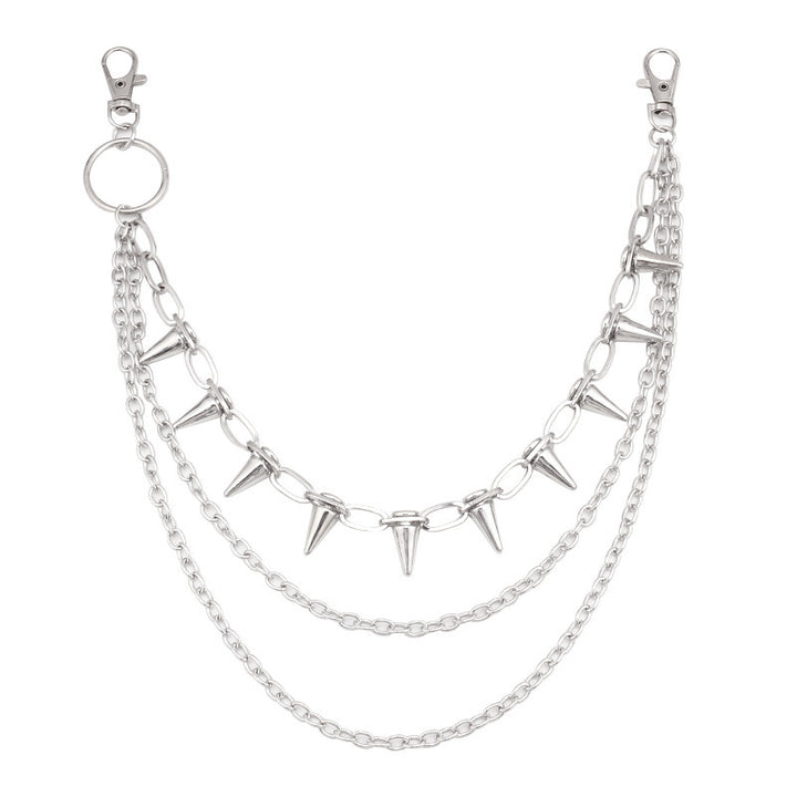 Fashionable chain belt with stud accents Bowlift