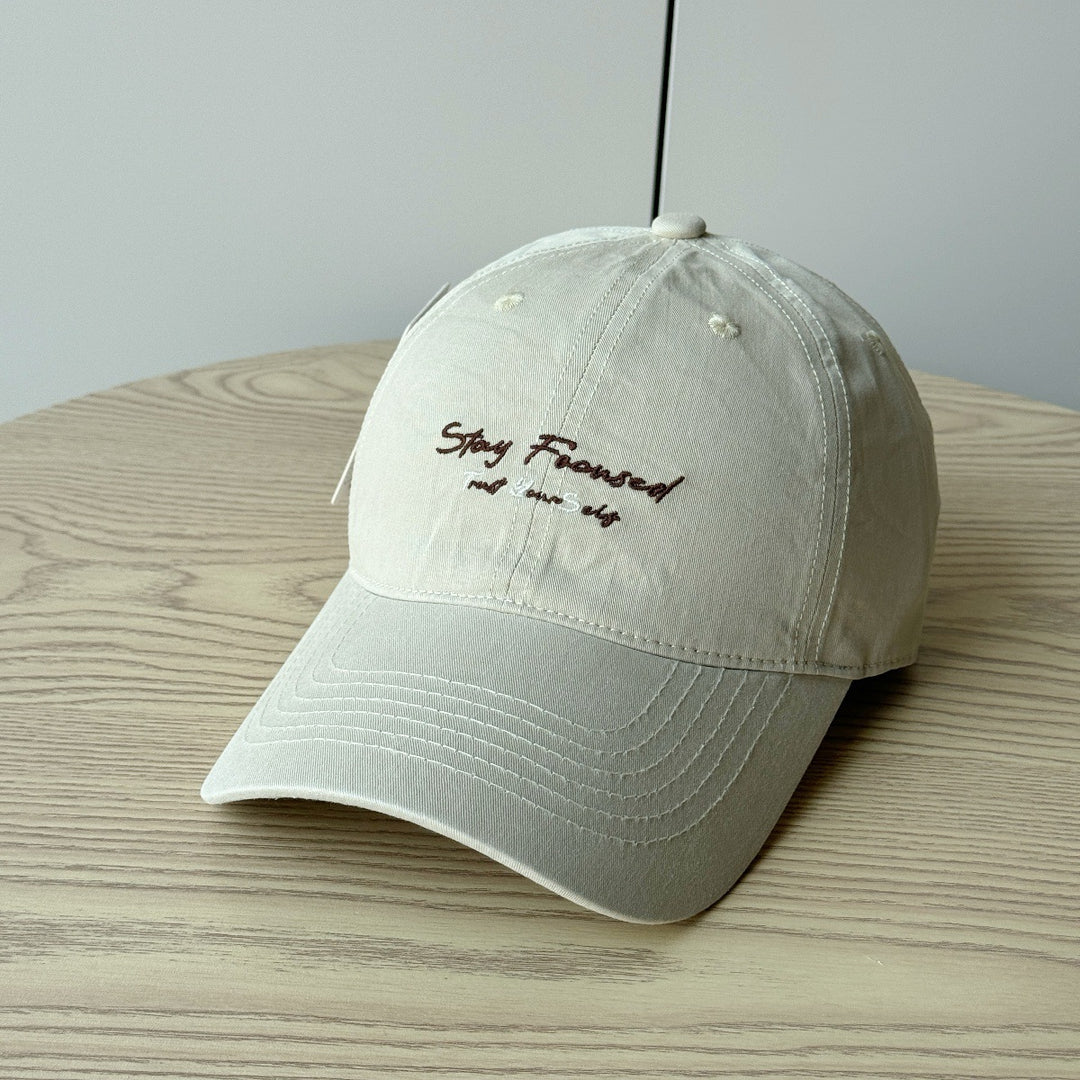 Men's Casual Cotton Embroidered Cap Bowlift