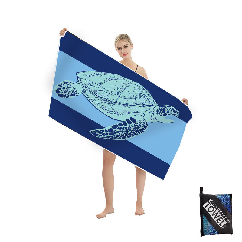 Beach towel with artistic mandala design Bowlift