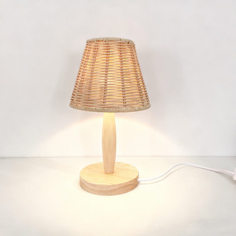 Woven Table Lamp Bowlift