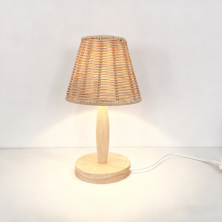 Woven Table Lamp Bowlift