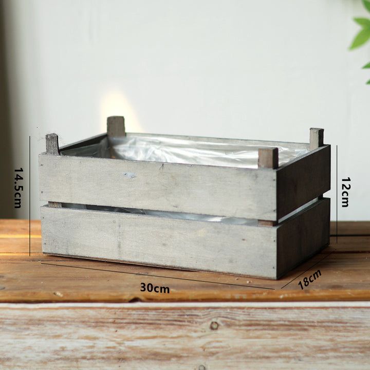 Practical storage box made of wood Bowlift
