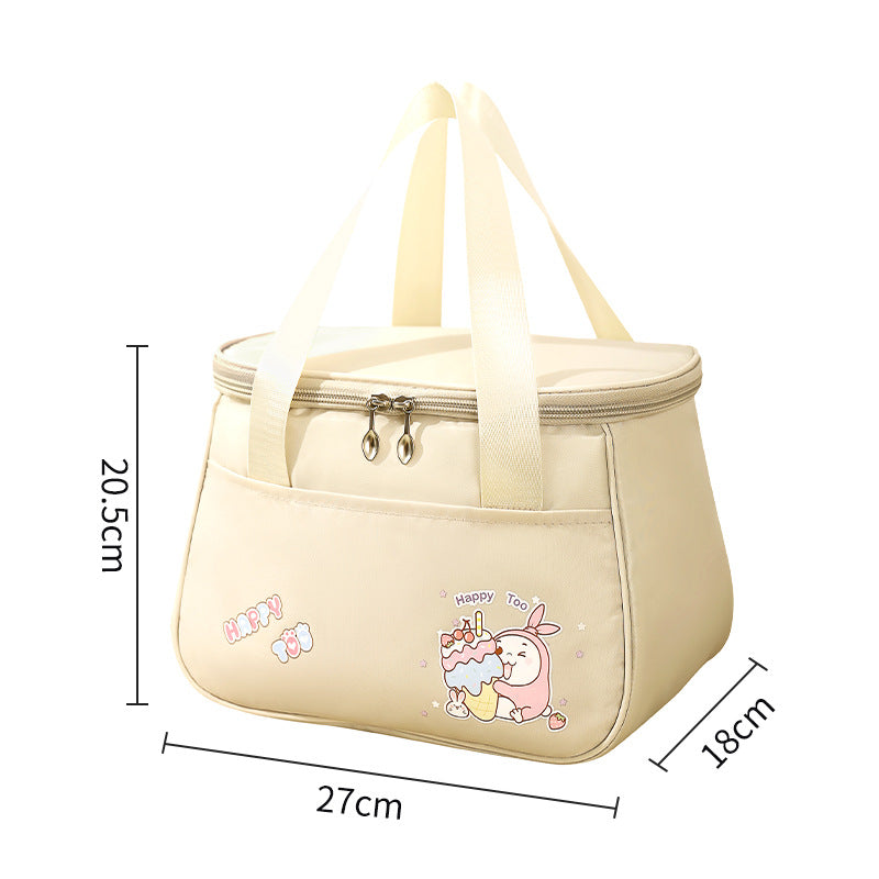 Insulated Lunch Tote with Cute Character Design Bowlift
