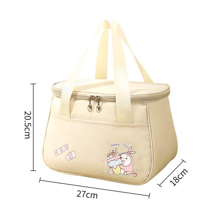 Insulated Lunch Tote with Cute Character Design Bowlift