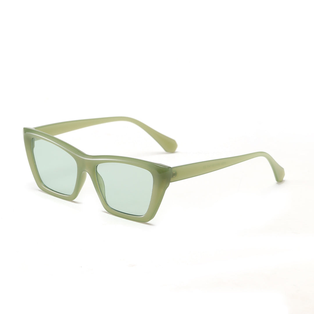 Women geometric sunglasses with stylish plastic frame Bowlift