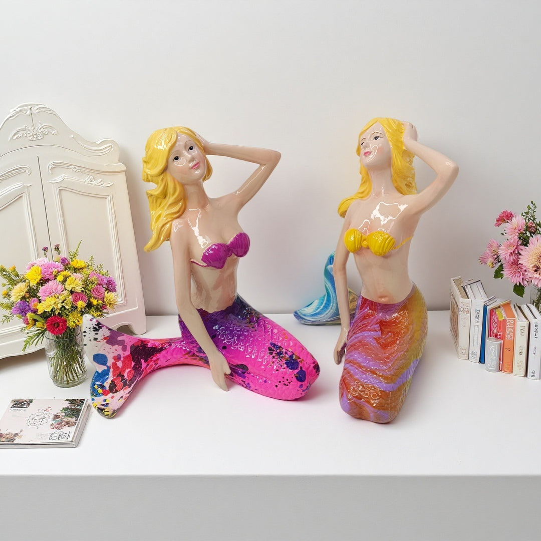 Decorative Mermaid Figurine Bowlift