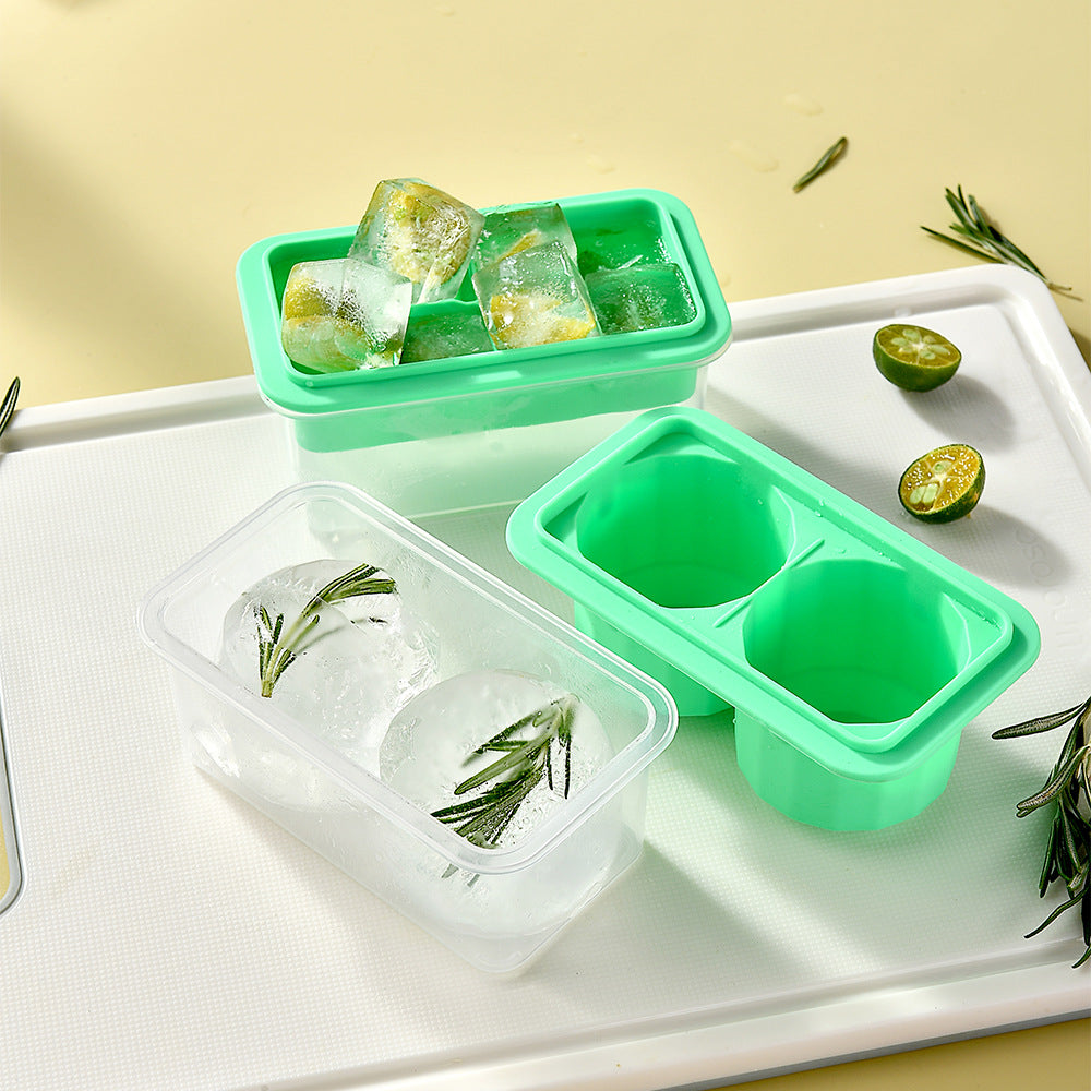 Silicone Ice Cube Tray with Practical Lid Bowlift