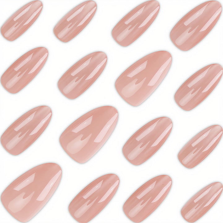 Elegant Glossy Long-Lasting Press-On Nails Bowlift