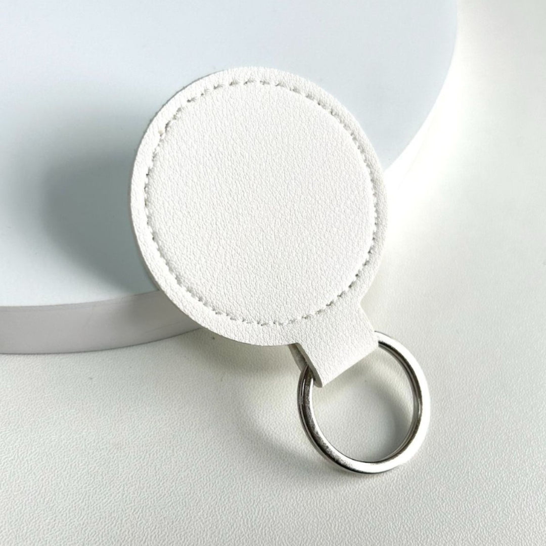 Round Leather Keyring Bowlift