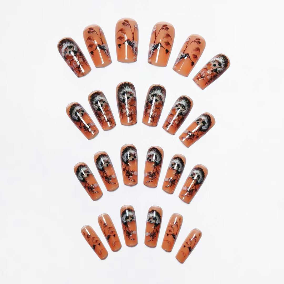 Decorative Hedgehog Nail Art Bowlift