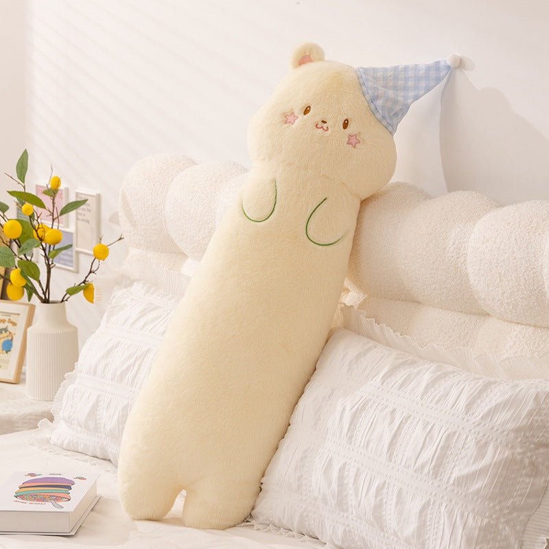 Plush neck roll with kitten motif Bowlift