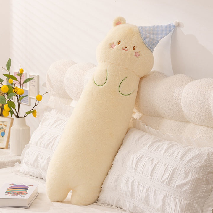 Plush neck roll with kitten motif Bowlift