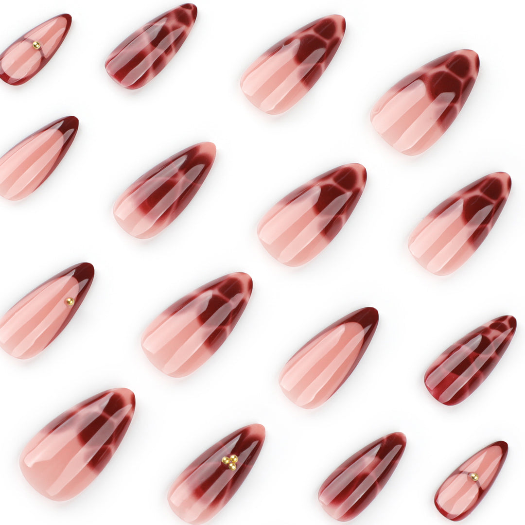Artificial nails with elegant decorations Bowlift