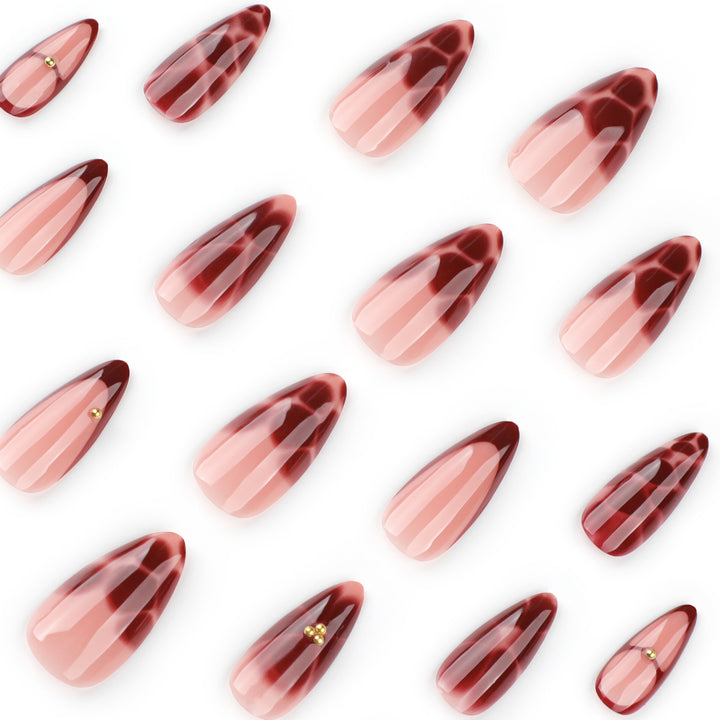 Artificial nails with elegant decorations Bowlift