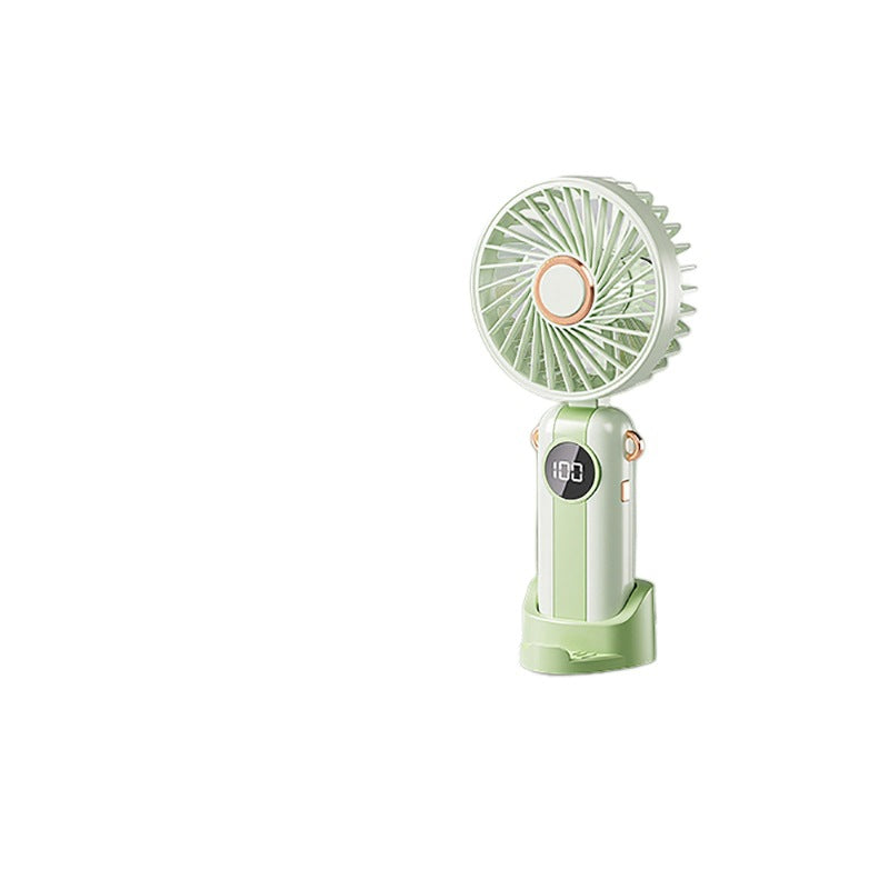 Unisex Portable Fan with Smart LED Display and Variable Speed Control Bowlift
