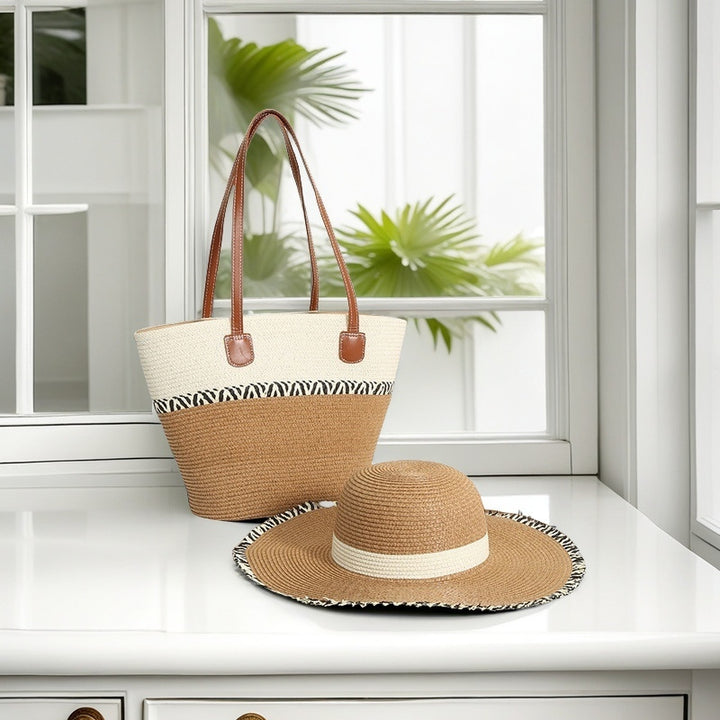 Beach bag with colorful stripes Bowlift