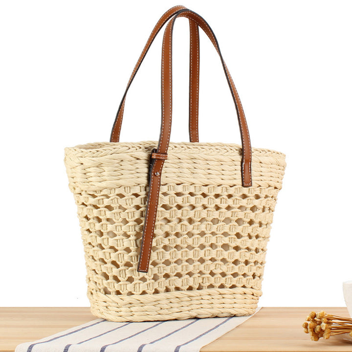 Braided tote bag with structured design Bowlift
