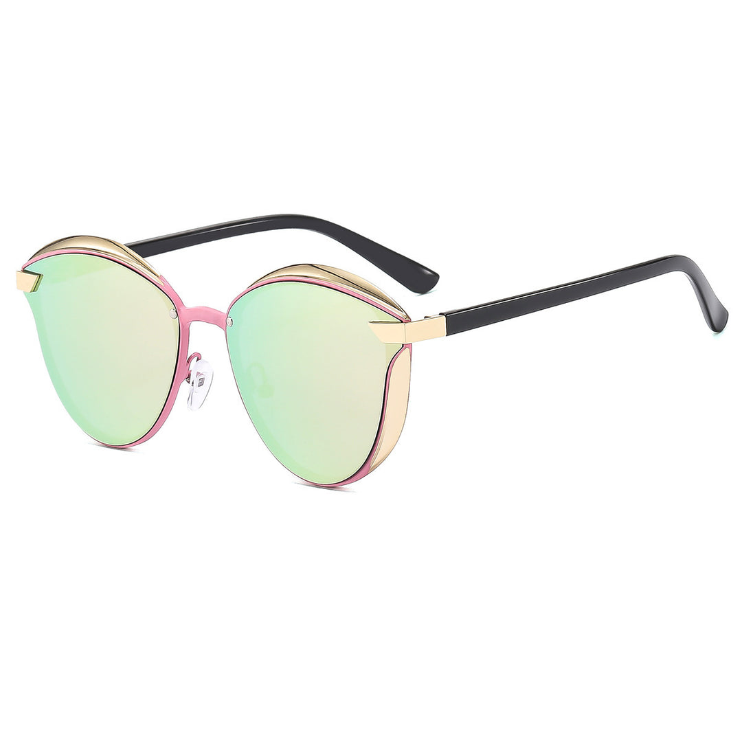Women's designer sunglasses with elegant faceted design and high-quality UV protection Bowlift