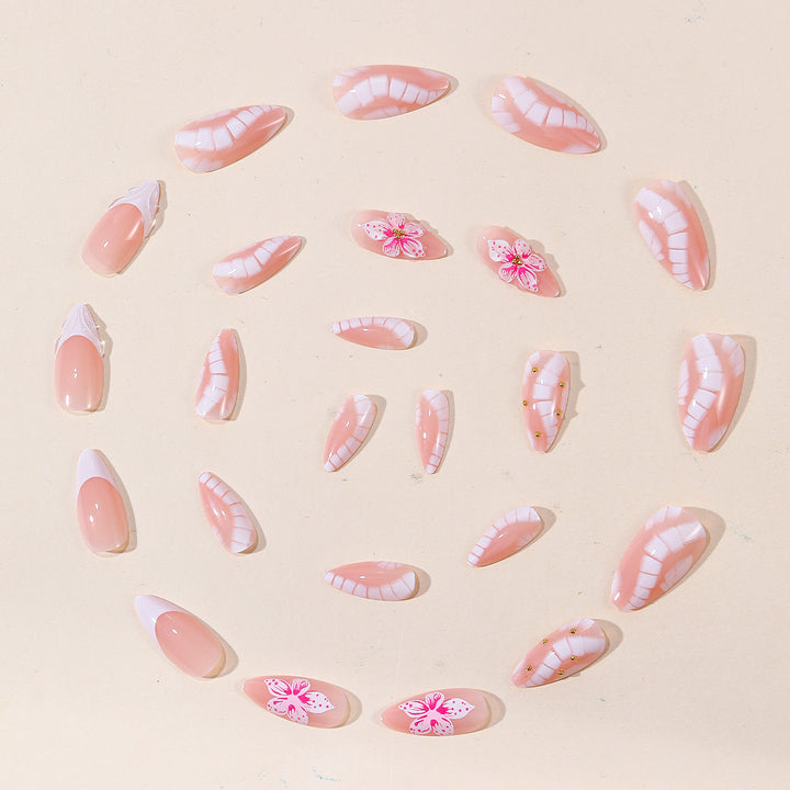 Artistic Floral Accent Nail Art Set Bowlift