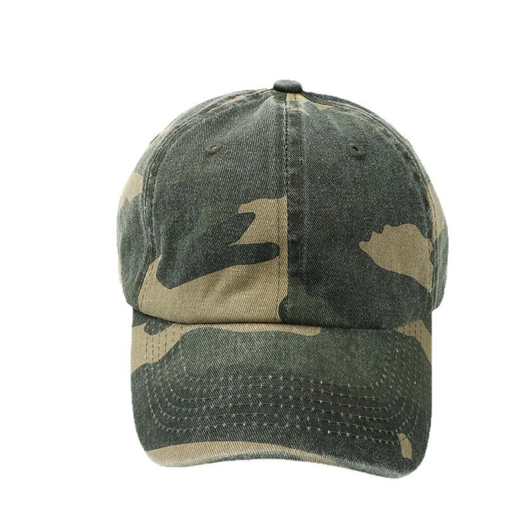 Unisex Camo Print Adjustable Baseball Cap Bowlift