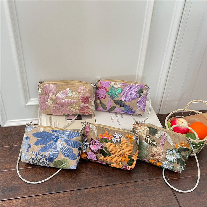 WoFloral Embellished Clutch Purse Bowlift