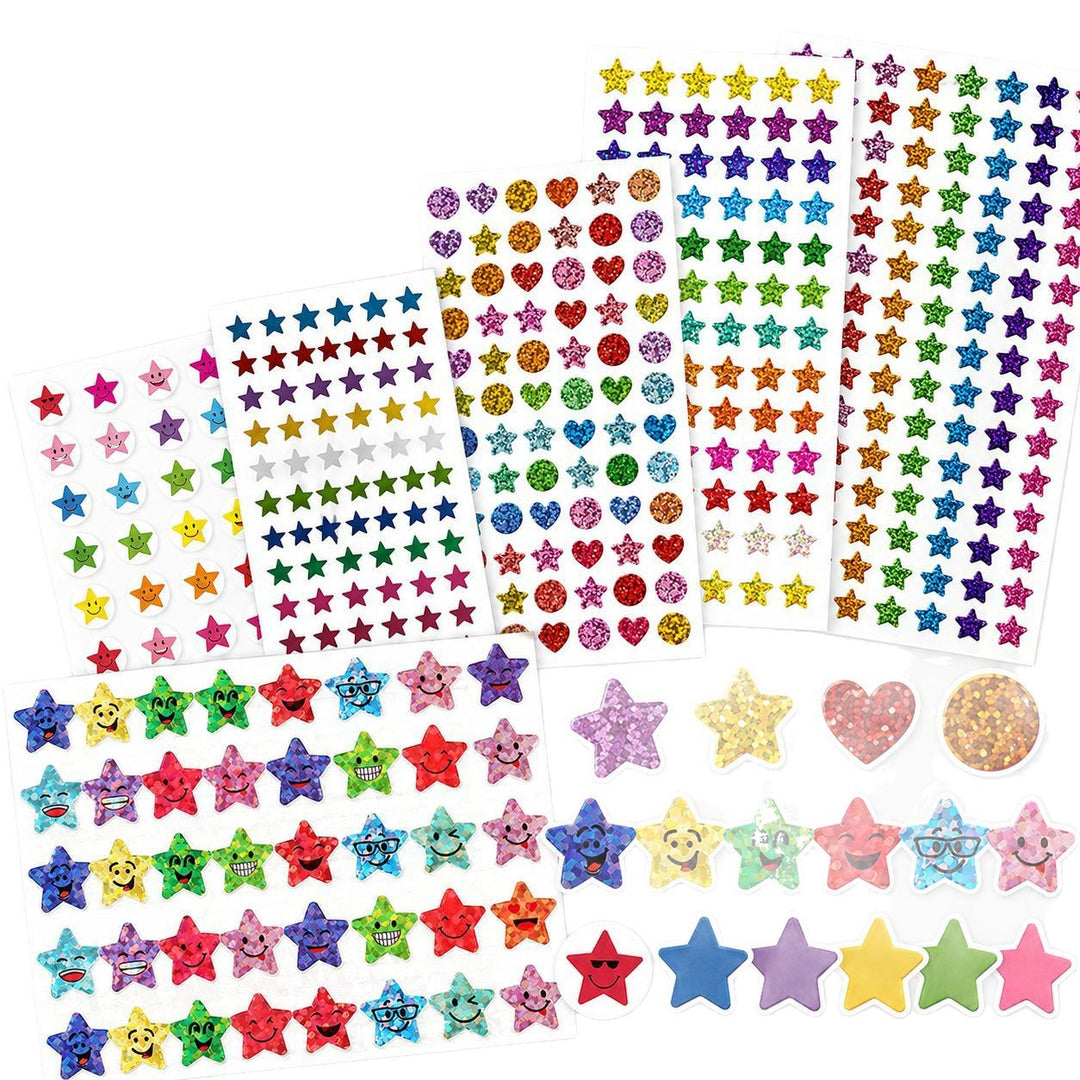 Glitter Star Decorative Sticker Set Bowlift