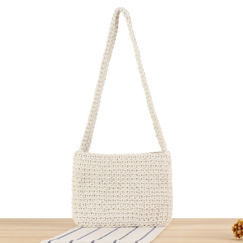 Handbag Made of High-Quality Macrame with Stylish Shoulder Strap Bowlift