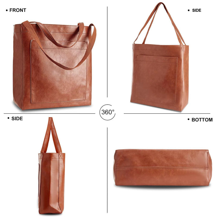 Elegant and Versatile Handbag Made of Artificial Leather Bowlift