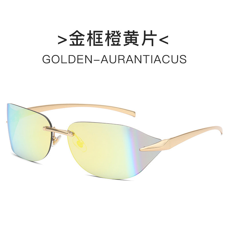 Women futuristic sunglasses with elegant minimalist design Bowlift