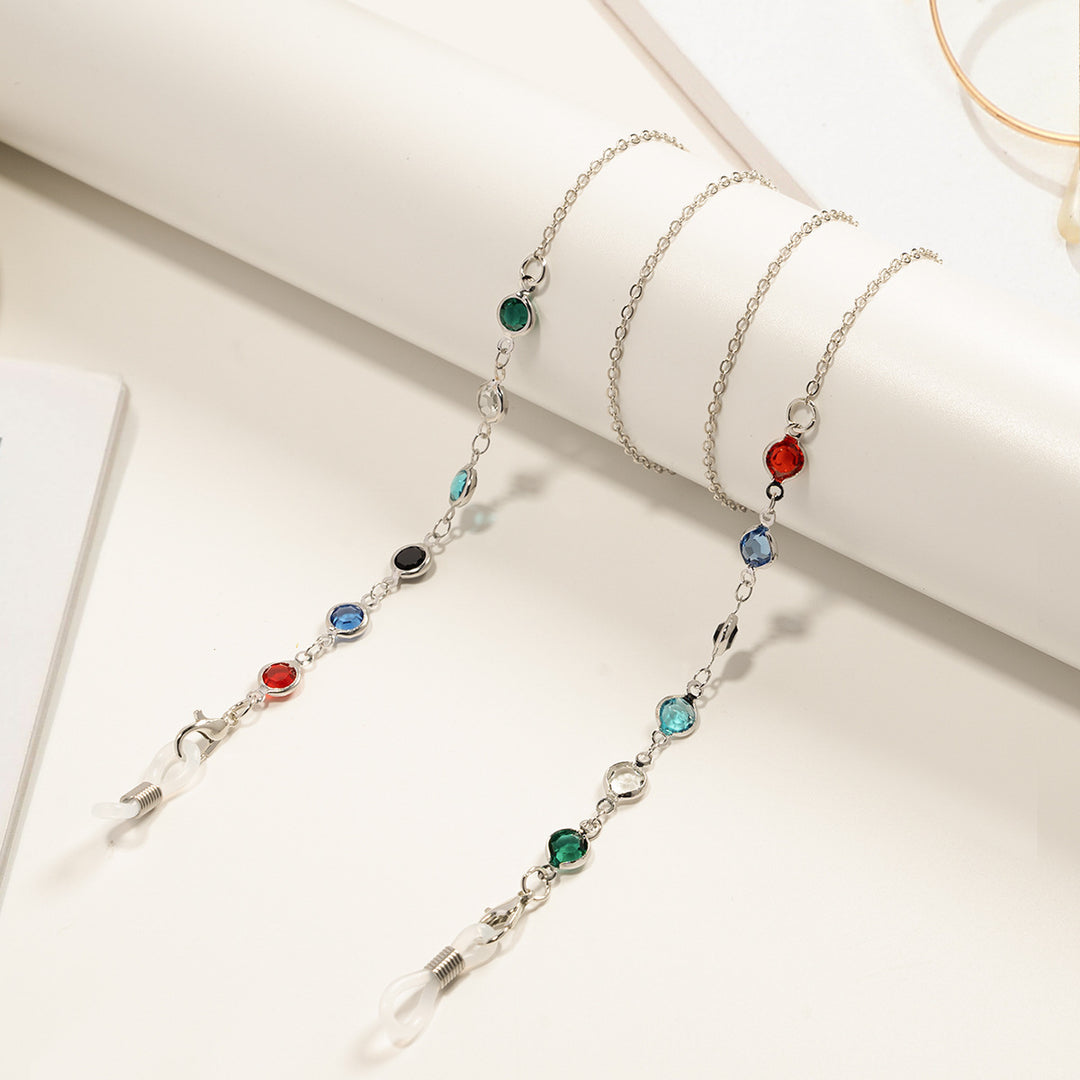 Decorative Crystal Eyewear Chain Bowlift