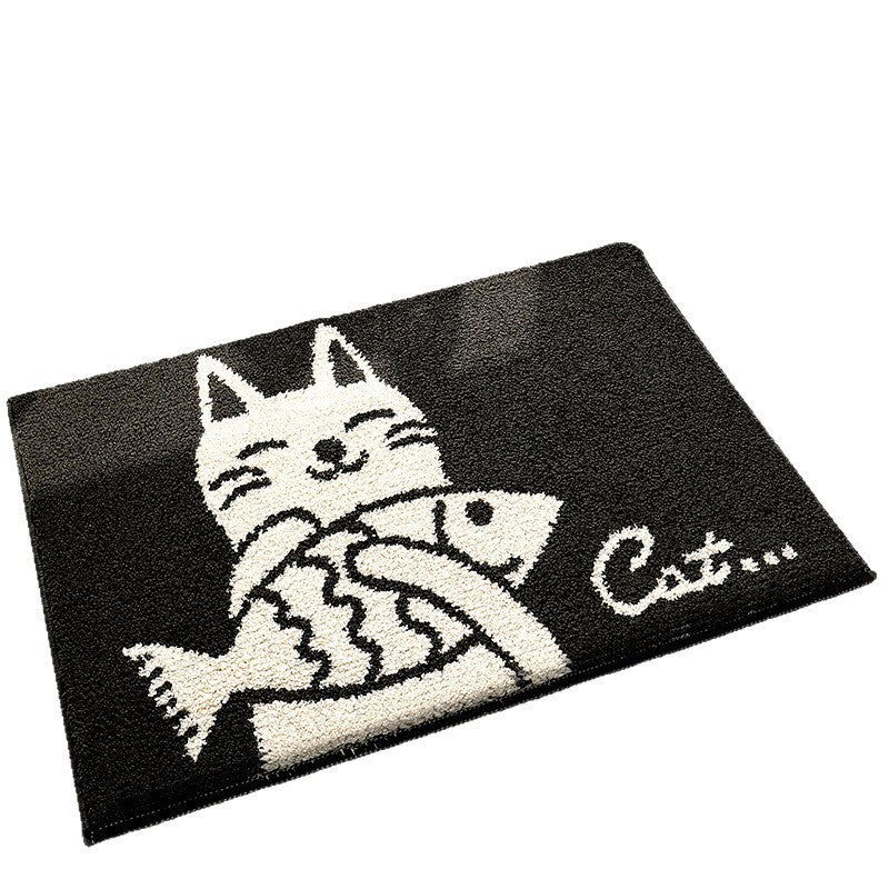Cute Cartoon Bunny-Themed Bath Mat Bowlift
