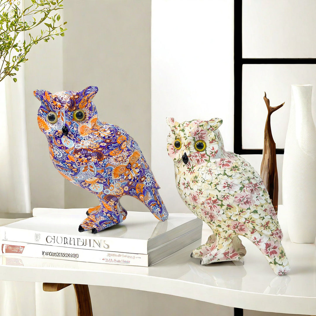 Artistic Owl Decorative Figure Bowlift