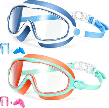 Swim protection goggles with adjustable nose piece and anti-fog technology Bowlift