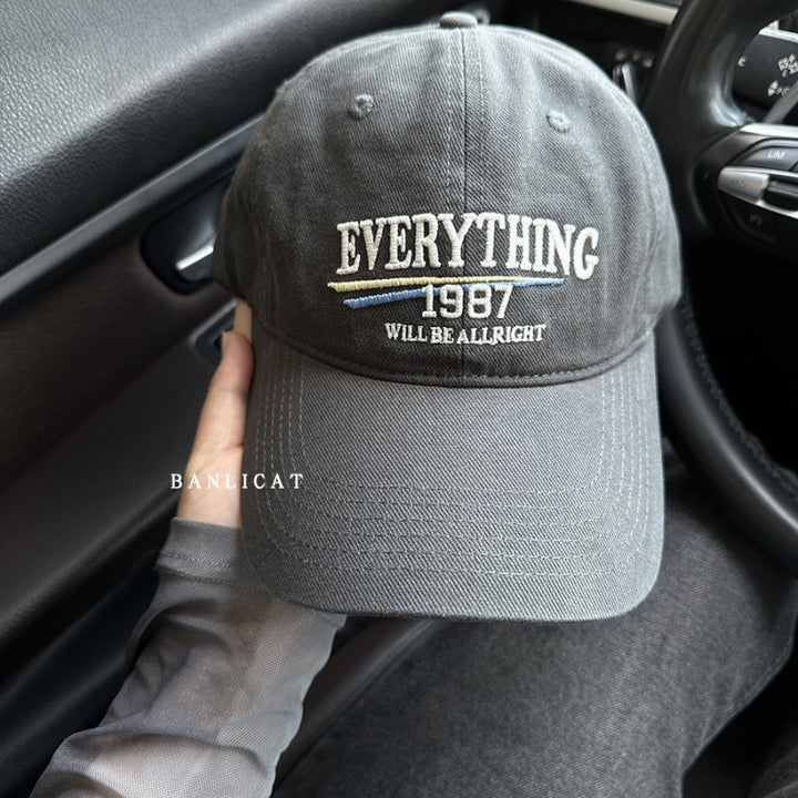 Men's Casual Embroidered Statement Baseball Cap Bowlift