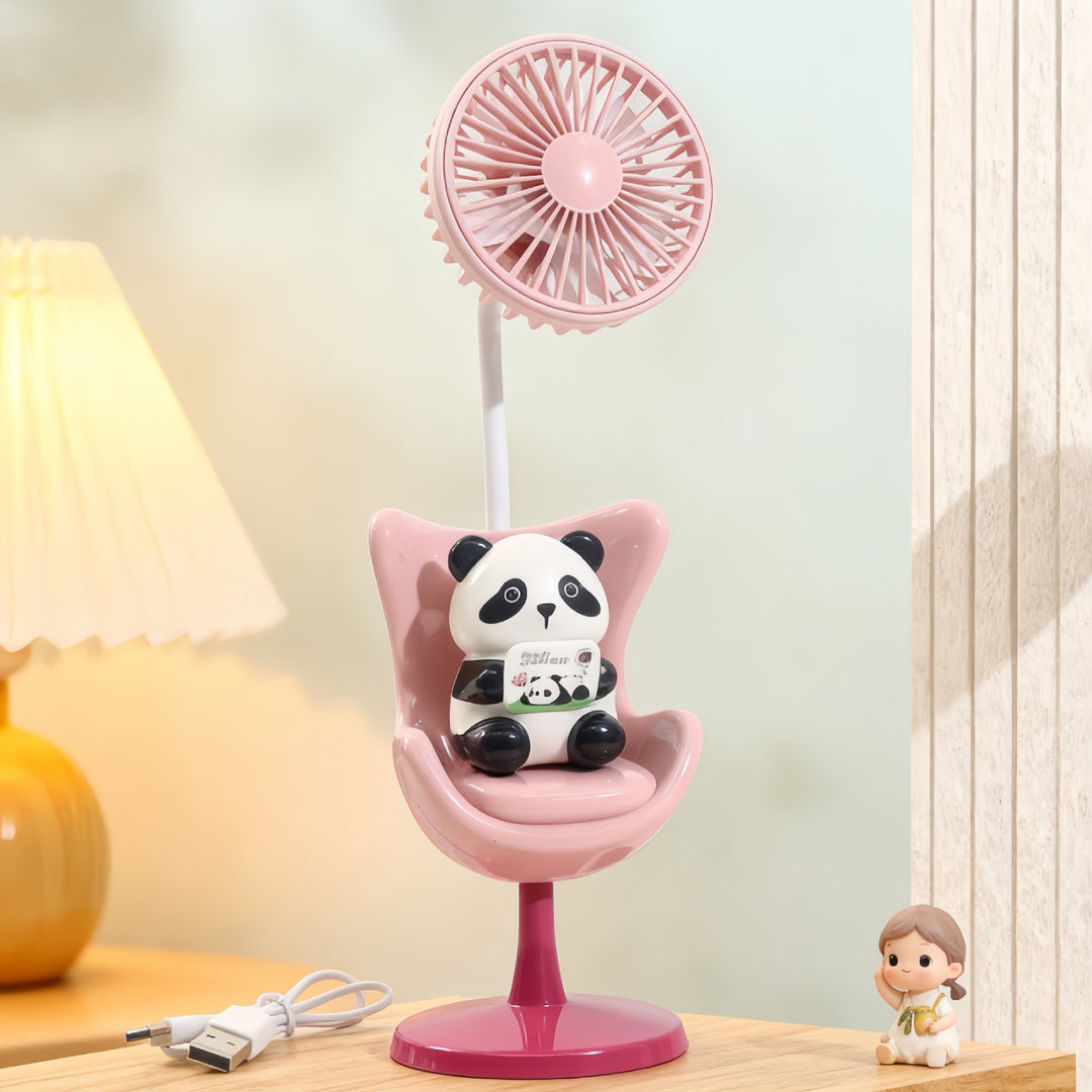 Ladies creative table fan with fun bear design Bowlift