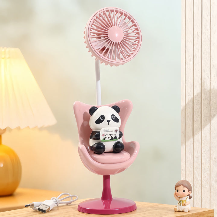 Ladies creative table fan with fun bear design Bowlift