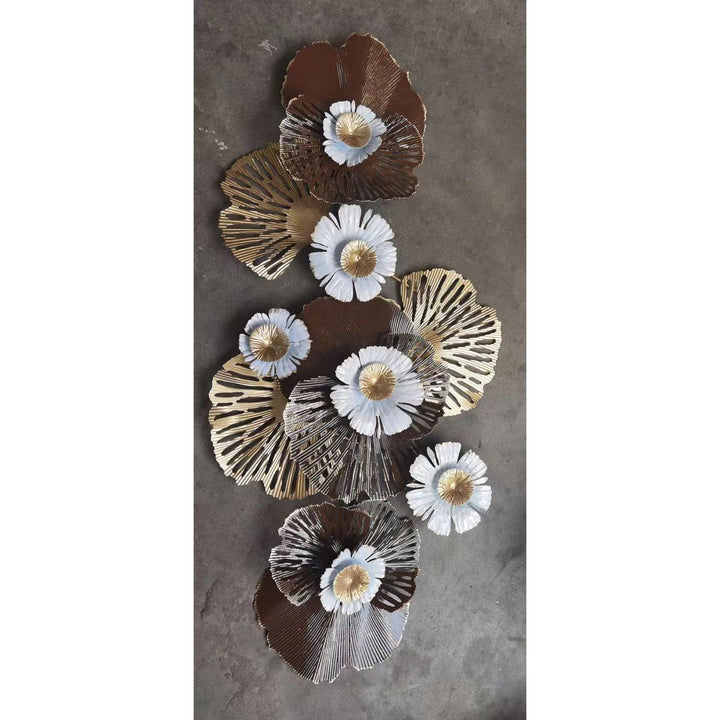 Decorative Metal Floral Wall Art Bowlift