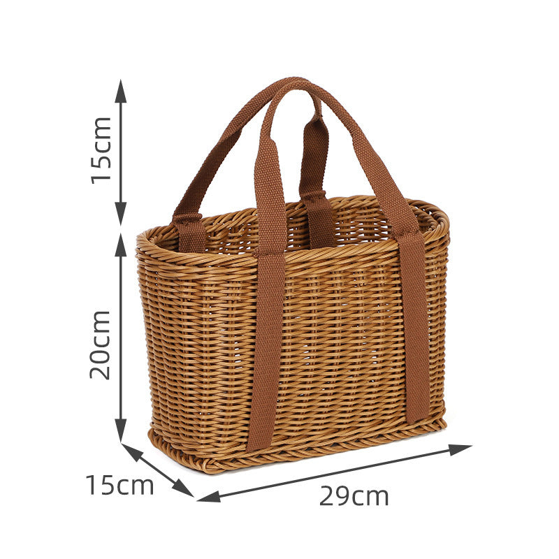 Natural Woven Market Basket Bowlift
