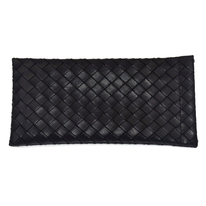 Woven Leather Clutch Wallet Bowlift