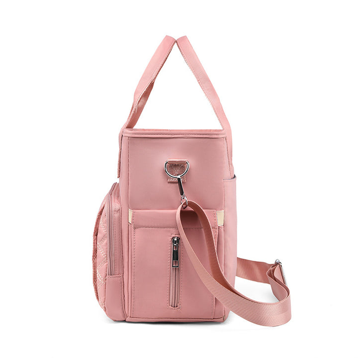 Quilted Multi-Compartment Tote Bag Bowlift