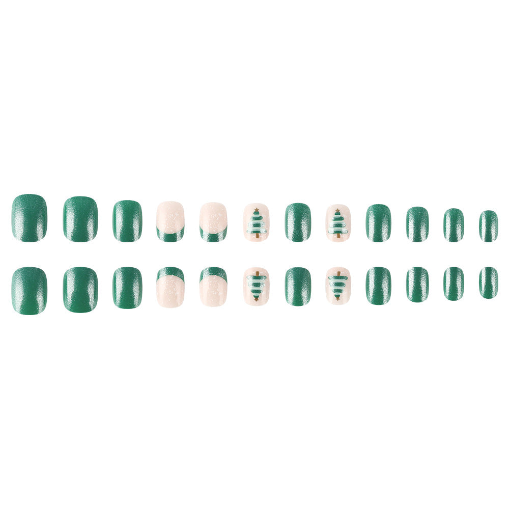 Festive Glittery Press-On Nail Art Set Bowlift