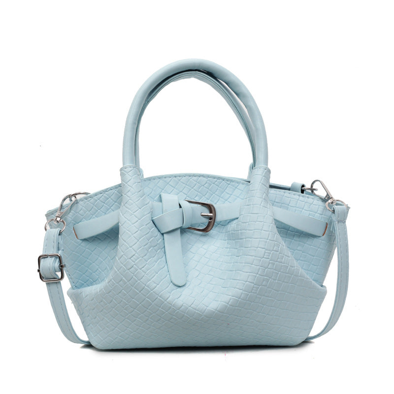 Stylish Woven Structured Handbag Bowlift